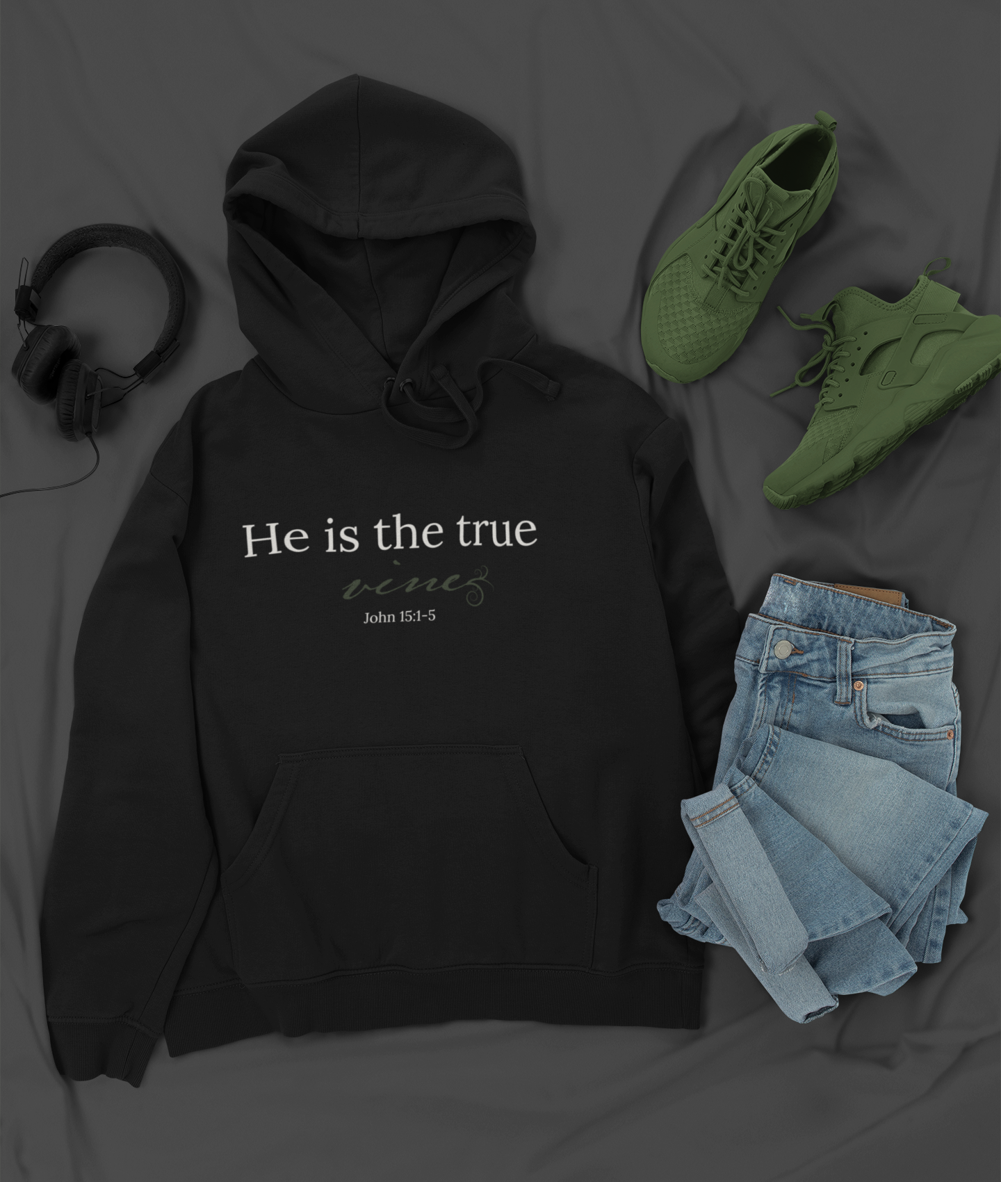 He is the True Vine Hoodie